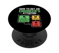 Cómo Llamar la atención de un Ingeniero Broma Divertida PopSockets PopGrip Adhesivo