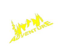 como no es mi Grove Adventure Pegatinas Decorativas for Coche Calcomanías Accesorios for Tuning de Coches Pegatinas for Coche(Yellow,80X32.8CM)