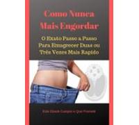 Como Nunca Mais Engordar (ebook)