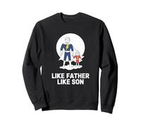 como Padre como Hijo Orgulloso papá Entusiasta de la crianza Sudadera