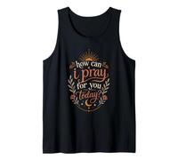 Cómo Puedo Orar por ti Hoy Boho Christian Faith Sun Camiseta sin Mangas