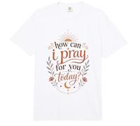 Cómo Puedo Orar por ti Hoy Boho Christian Faith Sun Comfort Colors Adult Heavyweight T-Shirt
