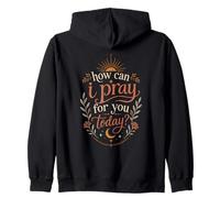 Cómo Puedo Orar por ti Hoy Boho Christian Faith Sun Sudadera con Capucha