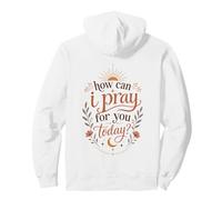 Cómo Puedo Orar por ti Hoy Boho Christian Faith Sun Sudadera con Capucha