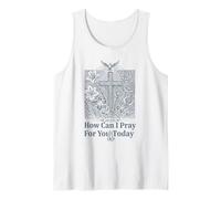Cómo Puedo Orar por ti Hoy Cristiano Cruz Fe Camiseta sin Mangas