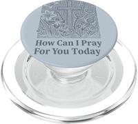 Cómo Puedo Orar por ti Hoy Cruz de fe Cristiana PopSockets PopGrip para MagSafe