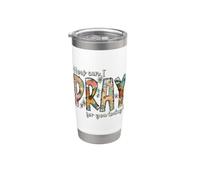 Cómo puedo orar por ti hoy Diseñar la oración cristiana Vaso térmico de acero inoxidable de doble pared
