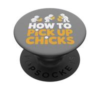 Cómo Recoger Pollitos Divertido Juego de Palabras de Pollo PopSockets PopGrip Adhesivo