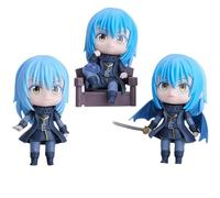Como Schleimanime 3 PC -Figura Rimuru Tempest 10 cm Figuras de pie/sentado Estatua de PVC Modelo de juguete Decoración Regalo Coleccionista