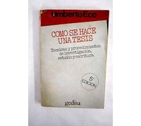 Cómo se hace una tesis