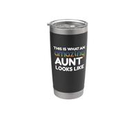 Cómo se ve una tía increíble Funny Pride Great-Aunt Vaso térmico de acero inoxidable de doble pared