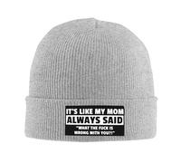 como Siempre Decía Mi Madre: ¿Qué Carajo Te Pasa, Negro? Unisex Skull Cap Deportivo Watch Cap Cálido Gorro De Punto para Ciclismo Esquí Al Aire Libre