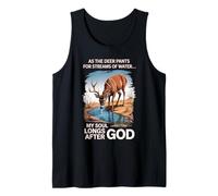 como un Ciervo jadea Corrientes de Agua, mi Alma anhela a Dios Camiseta sin Mangas