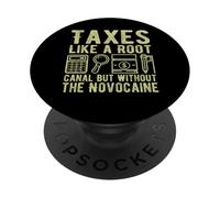 como un conducto radicular Pero sin la Temporada de impuestos sobre la novocaína PopSockets PopGrip Adhesivo