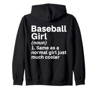 Como una chica normal, una chica de béisbol mucho más fresca Sudadera con Capucha