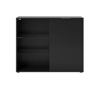 Cómoda 1 puerta 3 estantes - dark 99.1 cm