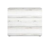 Cómoda 3 cajones, cajonera dormitorio lyon dormitorio blanco albo 80x74x40 cm