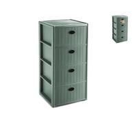 Cómoda 4 Cajones Elegance Recycliin Verde 37x39x80 H