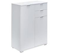 Cómoda Alba blanca 71x101x35cm 2 puertas 2 cajones