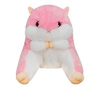 Cómoda almohada de felpa para hámster, cama, sofá, respaldo de suelo para leer, jugar, ver la televisión, aliviar el dolor, cojín de apoyo lumbar, lindo cojín para la espalda de la cintura, para