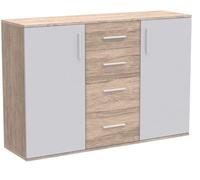 Comoda aparador bobby 120x82cm. 2 puertas y 4 cajones