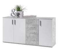 Comoda aparador bobby 160x82cm. 3 puertas y 4 cajones