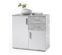 Comoda aparador bobby 80x82cm. 2 puertas y 2 cajones