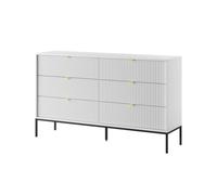 Cómoda avon 154x39x91 blanco, negro