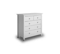 Cómoda bay 5 cajones blanco 79 x 80 x 40 cm