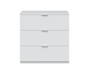 Cómoda blanca 3 cajones 80x77x38 cm