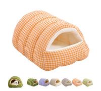 Cómoda Cama para Gatos Monster, Cueva para Gatos De Interior, 2026 Nueva Cama Tipo Tienda De Campaña Suave Y Cálida para El Invierno con Cojín Extraíble, Cálida Cueva Nido Cama (#f,M)