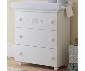 Cómoda Cambiador Pali Teo Blanco