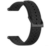 Cómoda correa de reloj de silicona para Suunto RACE2 y Suunto9 Peak Series con material transpirable y construcción (negro)