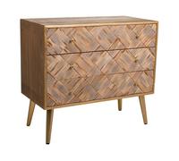 Cómoda de madera marrón 73x36x65 cm