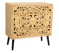 Comoda de madera marron 80x39.5x81