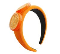 Cómoda diadema con rodajas de limón, antideslizante, borde ancho, adorno para el pelo para mujeres y niñas, herramienta de peinado, banda ancha para el pelo