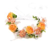Cómoda diadema floral para niñas, cinta transpirable, corona de flores, accesorios para fotografía al aire libre, accesorios para el cabello