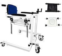 Cómoda Elevador portátil Elevador de pacientes Máquina de transferencia de silla de ruedas para el hogar, Elevador manual de silla de ruedas Ayuda para elevación de pacientes con cojín suave