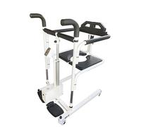 Cómoda Elevador portátil Elevador eléctrico para pacientes Silla de ruedas de transferencia portátil con respaldo de PU Hebilla de seguridad para automóvil Cómoda multifuncional junto a la c