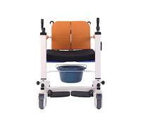 Cómoda Elevador portátil Elevador hidráulico para pacientes Silla de transferencia para el hogar Silla de ruedas portátil con asiento dividido Elevador manual Ayuda para transferencia Cómoda