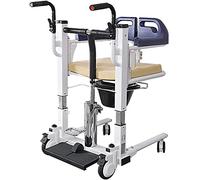 Cómoda Elevador portátil Silla de ruedas portátil para el hogar con elevador de pacientes, Silla de transferencia portátil con asiento dividido, Inodoro junto a la cama, Baño, Silla de rueda