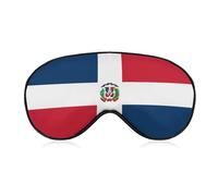 Cómoda funda para antifaz para dormir, correa ajustable, antifaz para dormir, funda para dormir para viajes, yoga, siesta, compatible con la bandera de República Dominicana