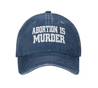 Cómoda Gorra De Béisbol El Aborto Es Un Asesinato. Sombrero Ocio Transpirable Gorra para Sol para Golf Running Mujer