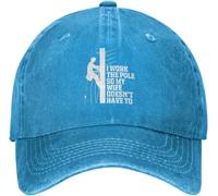 Cómoda Gorra de béisbol Yo Trabajo en el Poste así Que mi Esposa es liniera Visera Sombrero Deportivo Gorra de Golf para Mujer Caza Hombre