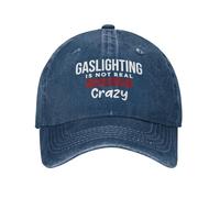 Cómoda Gorra Deportiva El gaslighting no es una Frase Real: Simplemente estás Loco Sombrero de Béisbol Clásica Gorra de Golf para Pesca Tenis Deporte Running