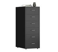 Cómoda gris de 5 niveles para dormitorio, hotel, oficina, armario de almacenamiento con cajones, ideal para sala de estudio, entrada, apartamento