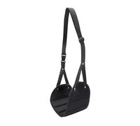 Cómoda hamaca de viaje con reposapiés avión, hecha espuma viscoelástica, Muebles De Jardín, silla colgante, columpio for acampar(Black)