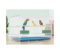 Cómoda Jaula for pájaros, cría y cría en casa, Especial for Loros y gallinas, Jaula for pájaros encriptada Práctica(Blanco)