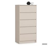 Cómoda k60 cachemira 60 cm 5 cajones 60x40x121 cm