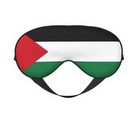 Cómoda máscara de ojos con estampado de bandera del estado de Palestina, cubierta completa para los ojos, ajustable, suave y transpirable para viajes, meditación